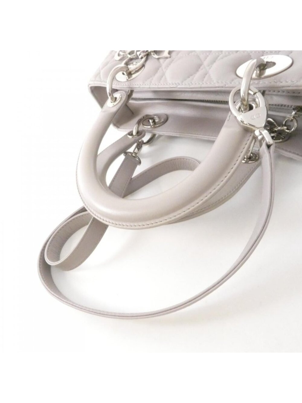 Dior Lady Bag Handbag Gray - Picture 8 of 9